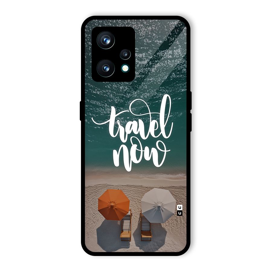 Travel Now Glass Back Case for Realme 9 Pro Plus 5G