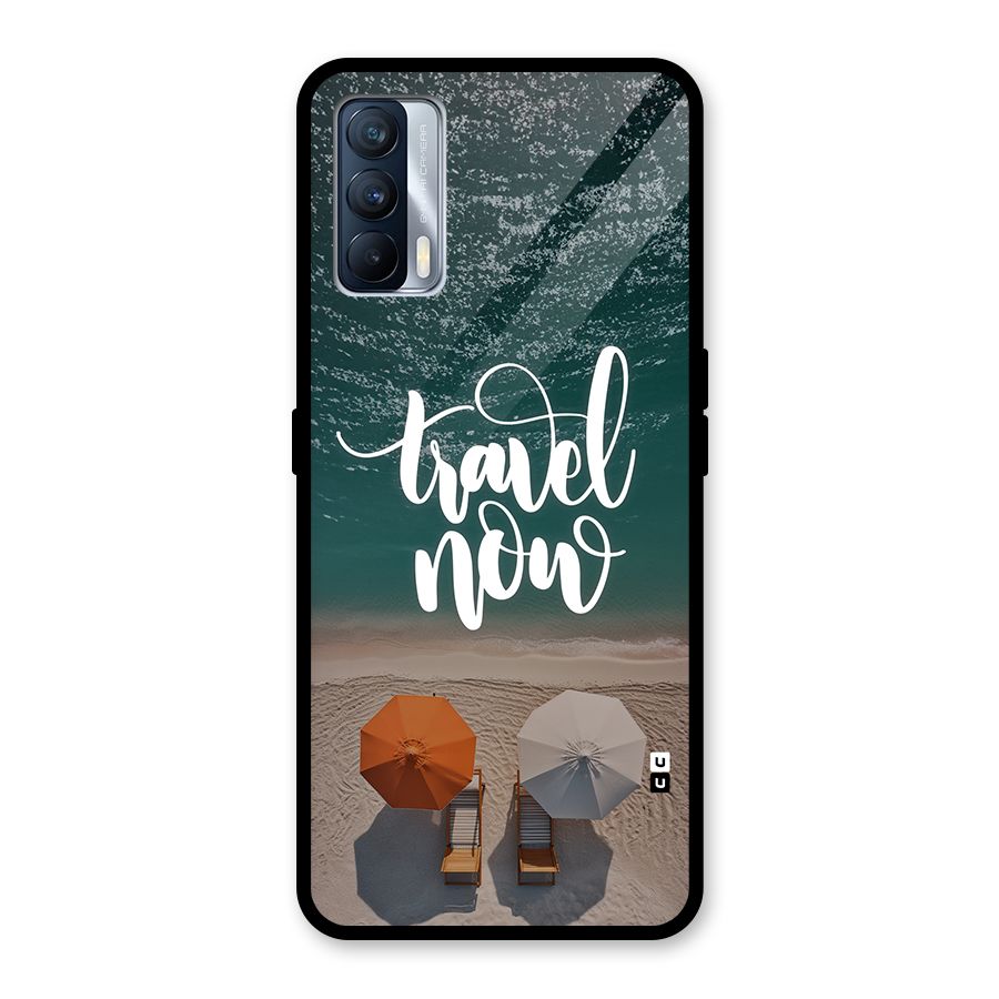 Travel Now Glass Back Case for Realme X7
