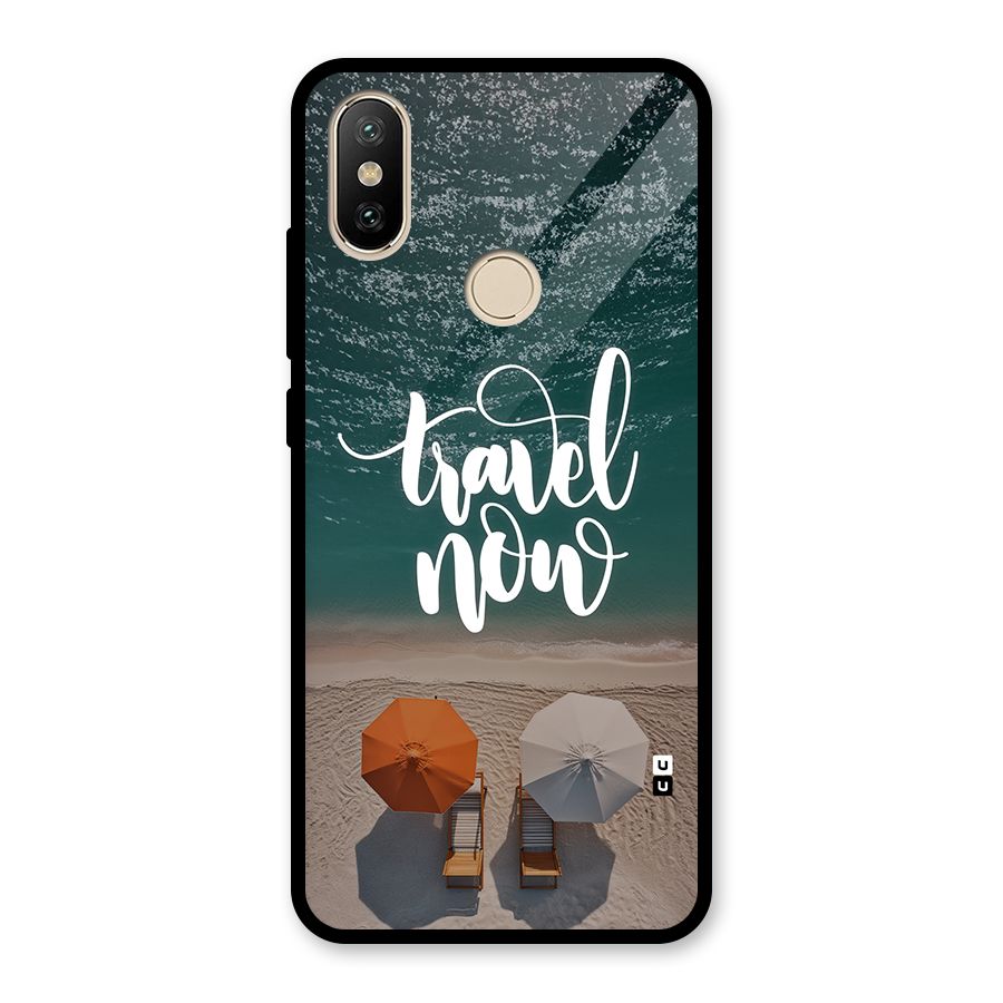 Travel Now Glass Back Case for Redmi A2