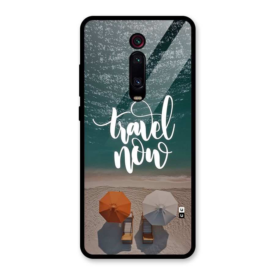 Travel Now Glass Back Case for Redmi K20