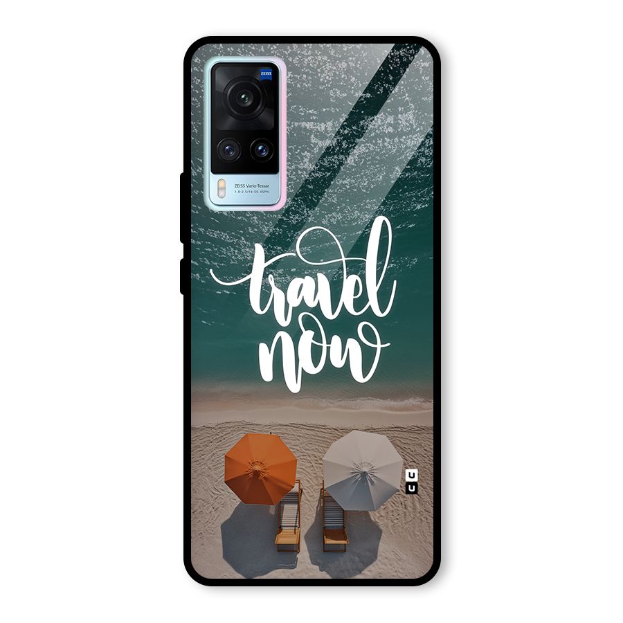 Travel Now Glass Back Case for Vivo X60