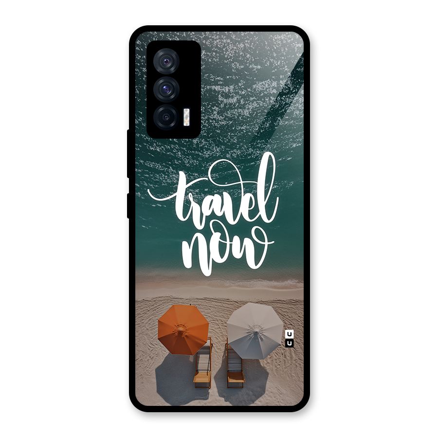 Travel Now Glass Back Case for Vivo iQOO 7 5G