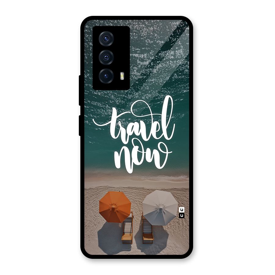 Travel Now Glass Back Case for Vivo iQOO Z5
