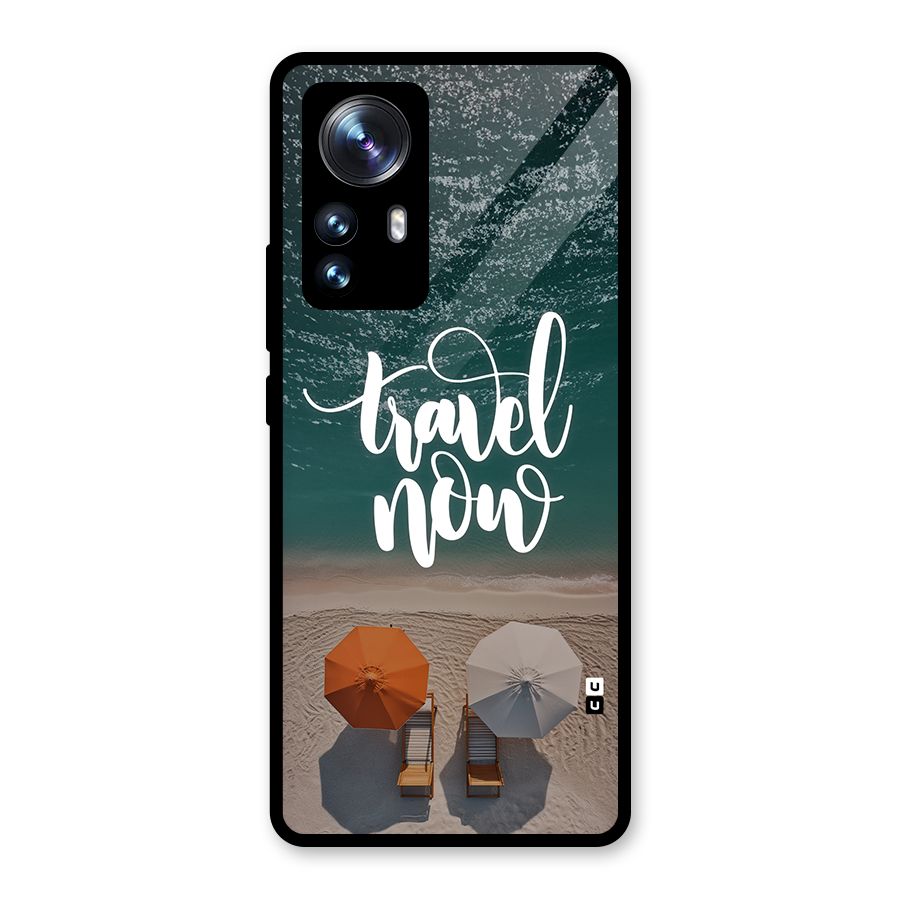 Travel Now Glass Back Case for Xiaomi 12 Pro