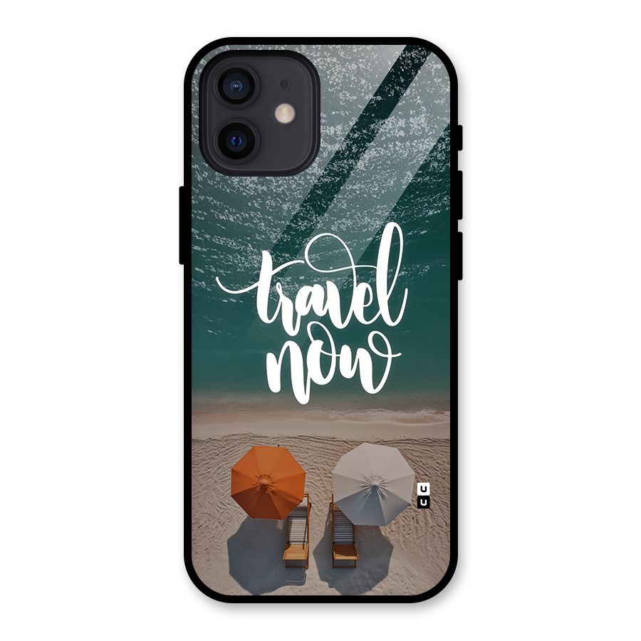 Travel Now Glass Back Case for iPhone 12