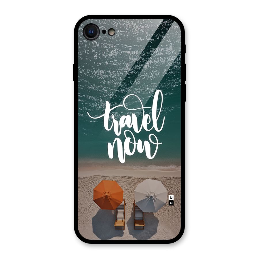 Travel Now Glass Back Case for iPhone 7