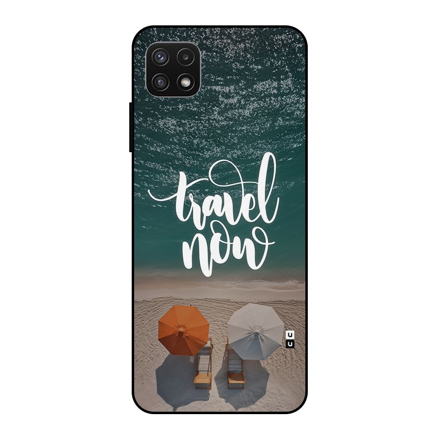 Travel Now Metal Back Case for Galaxy A22 5G