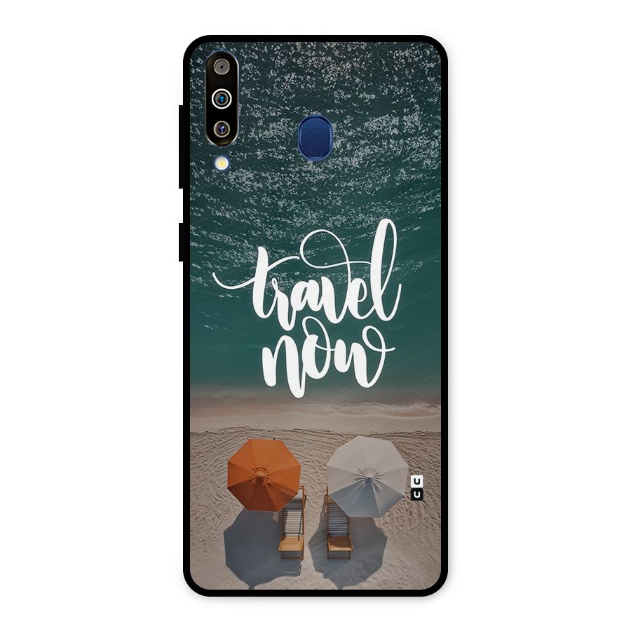Travel Now Metal Back Case for Galaxy M30