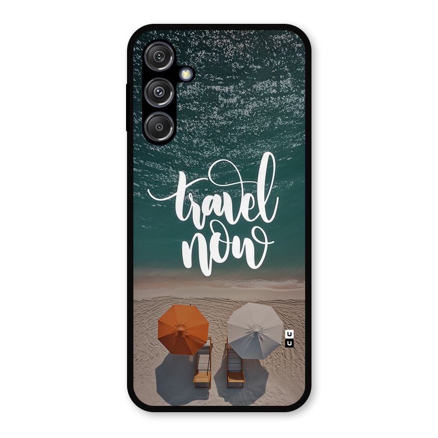 Travel Now Metal Back Case for Galaxy M34 5G