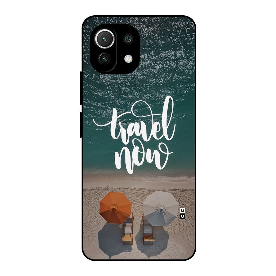 Travel Now Metal Back Case for Mi 11 Lite NE 5G