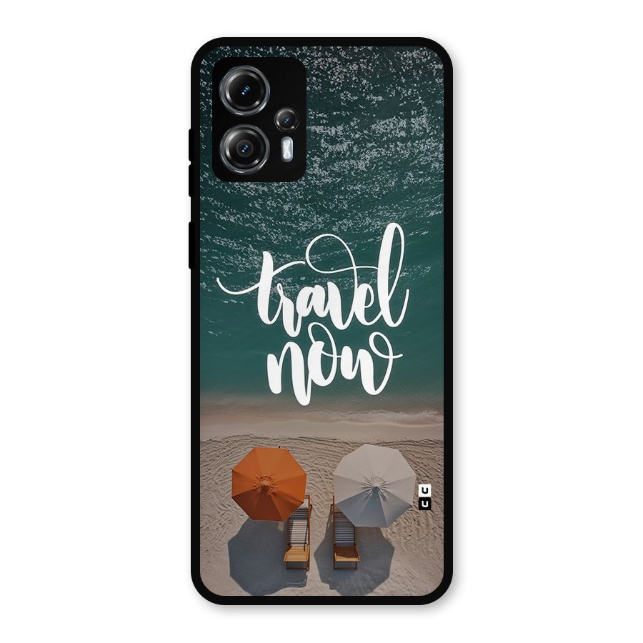 Travel Now Metal Back Case for Moto G13