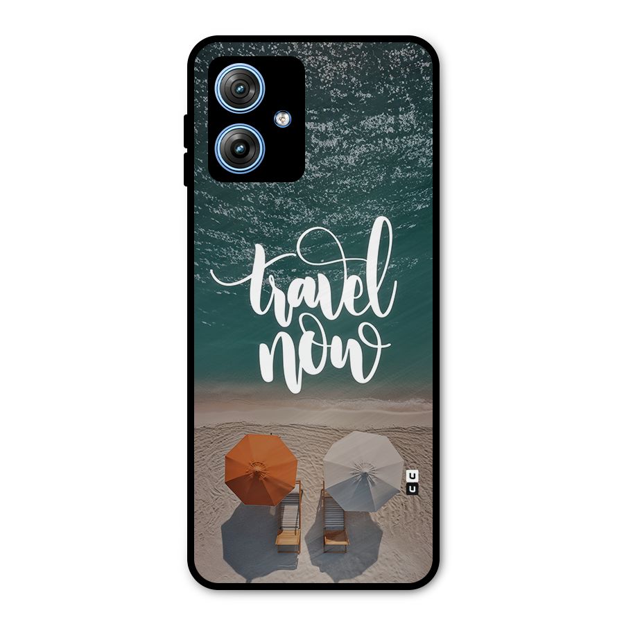 Travel Now Metal Back Case for Moto G54