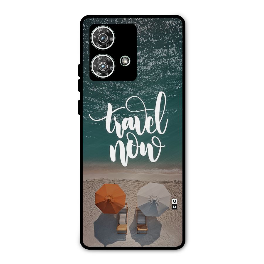 Travel Now Metal Back Case for Motorola Edge 40 Neo