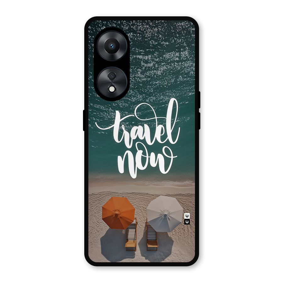 Travel Now Metal Back Case for Oppo A78