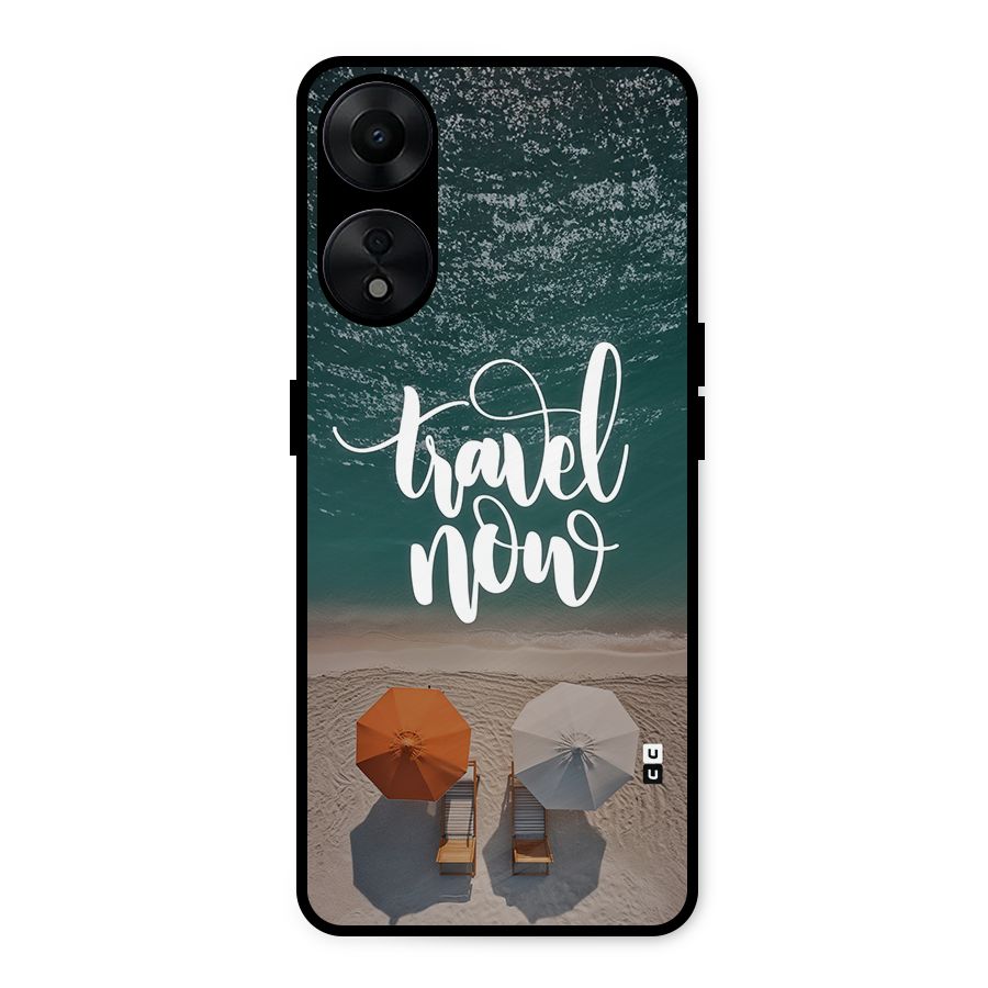 Travel Now Metal Back Case for Oppo A78 5G