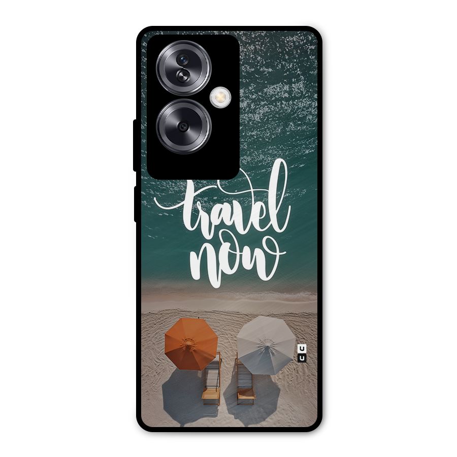 Travel Now Metal Back Case for Oppo A79 5G