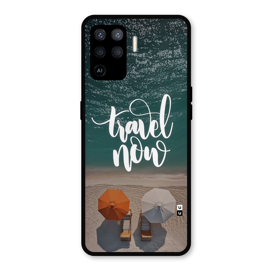 Travel Now Metal Back Case for Oppo F19 Pro