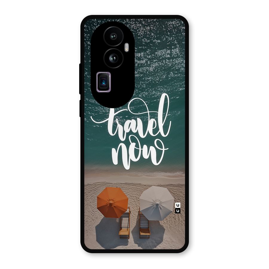 Travel Now Metal Back Case for Oppo Reno10 Pro Plus