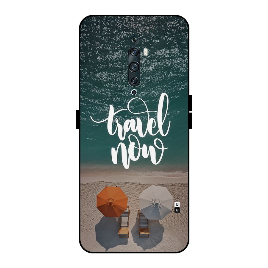 Travel Now Metal Back Case for Oppo Reno2 Z