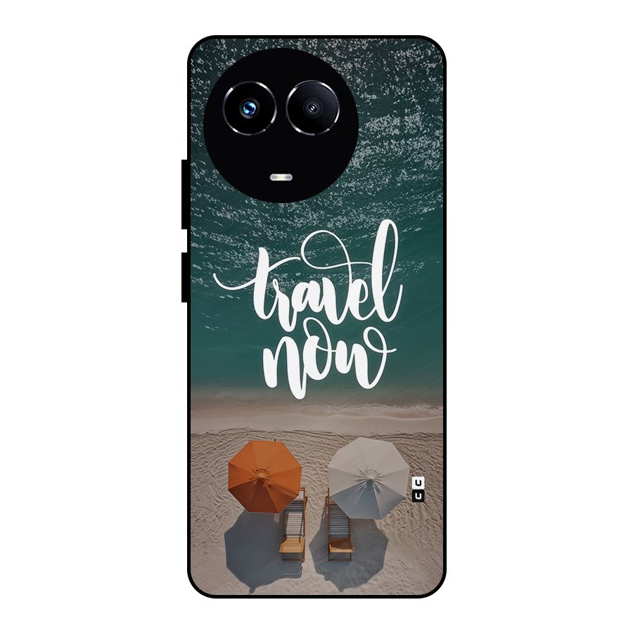Travel Now Metal Back Case for Realme 11 5G