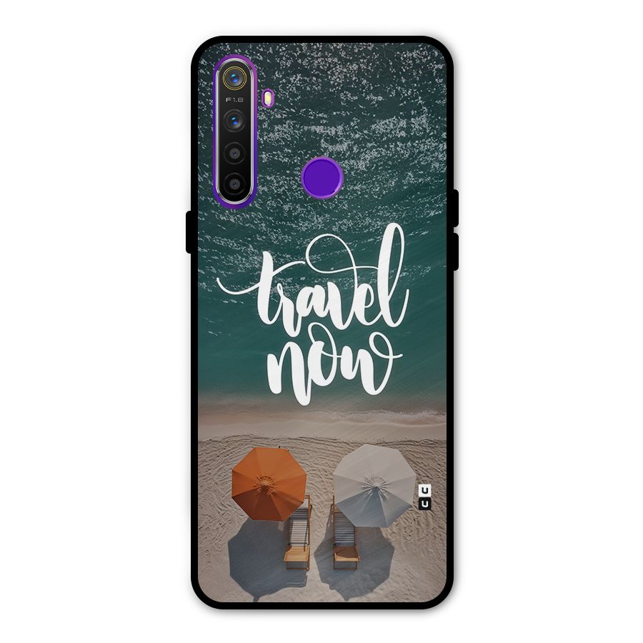 Travel Now Metal Back Case for Realme 5i