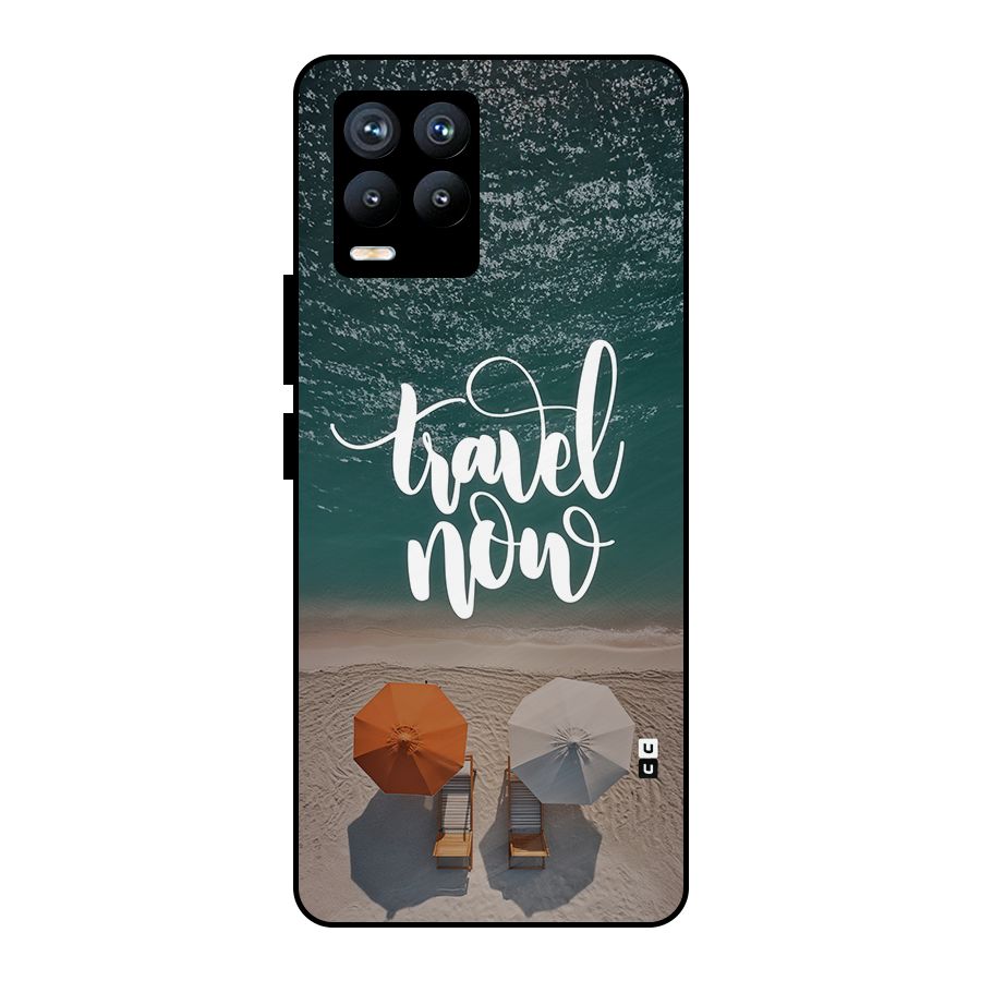 Travel Now Metal Back Case for Realme 8 Pro