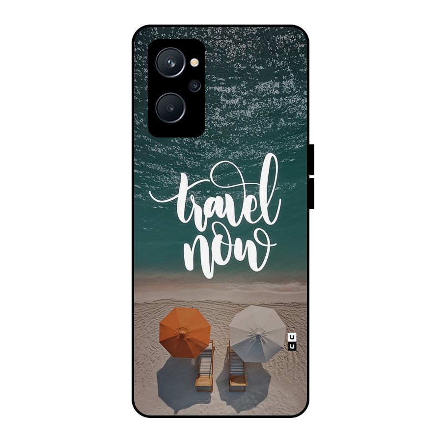 Travel Now Metal Back Case for Realme 9i 5G
