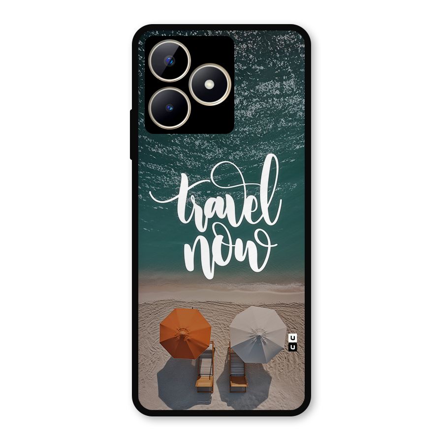 Travel Now Metal Back Case for Realme C53