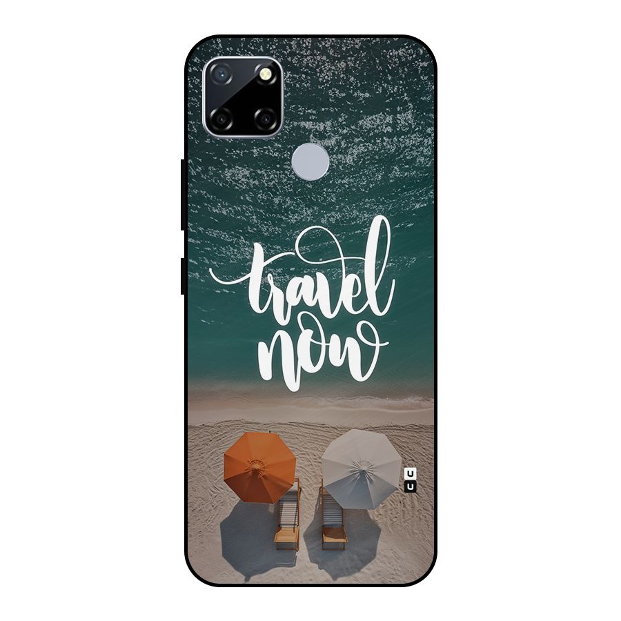 Travel Now Metal Back Case for Realme Narzo 20