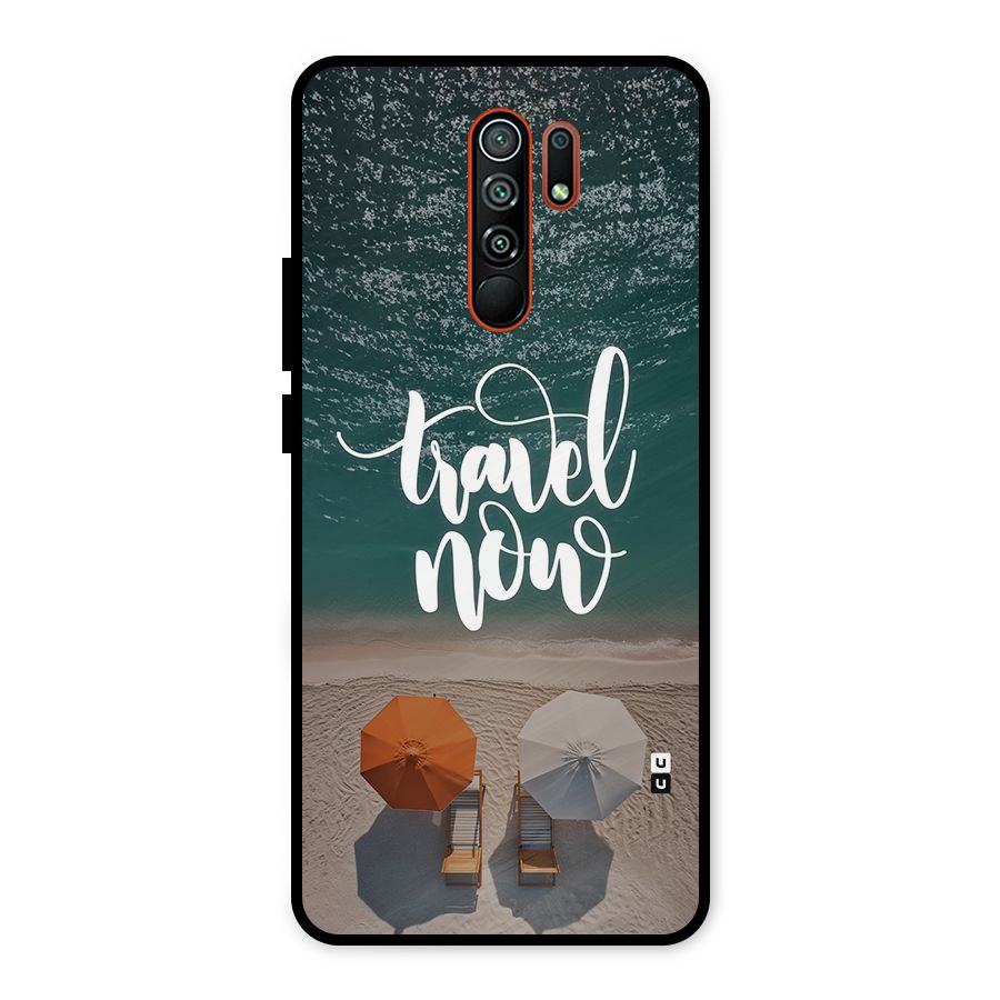 Travel Now Metal Back Case for Redmi 9 Prime