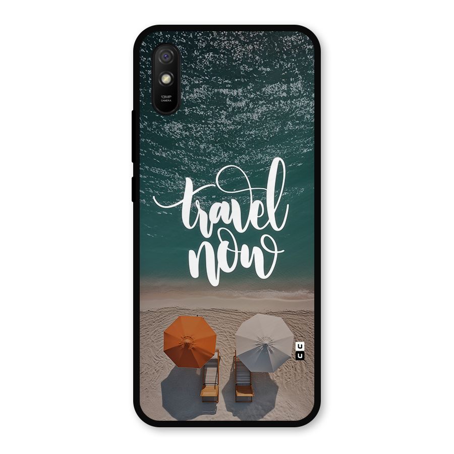 Travel Now Metal Back Case for Redmi 9a
