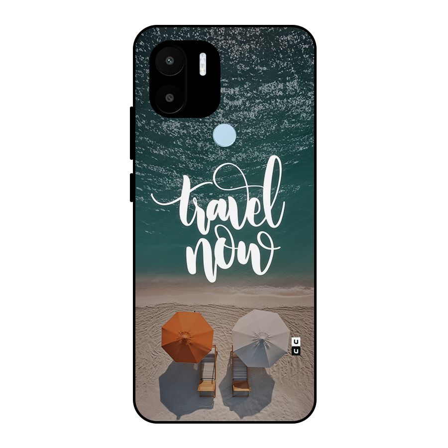 Travel Now Metal Back Case for Redmi A2 Plus