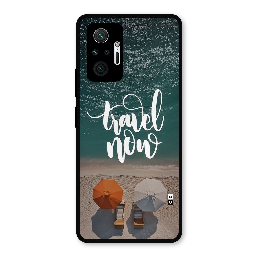 Travel Now Metal Back Case for Redmi Note 10 Pro Max