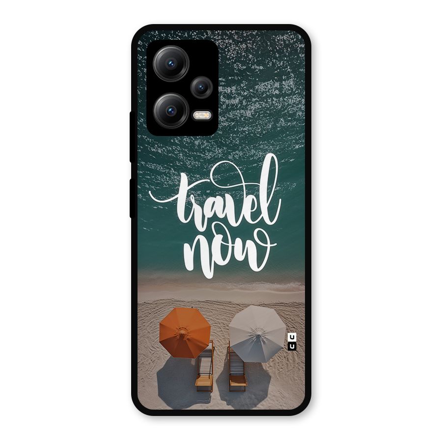 Travel Now Metal Back Case for Redmi Note 12 5G