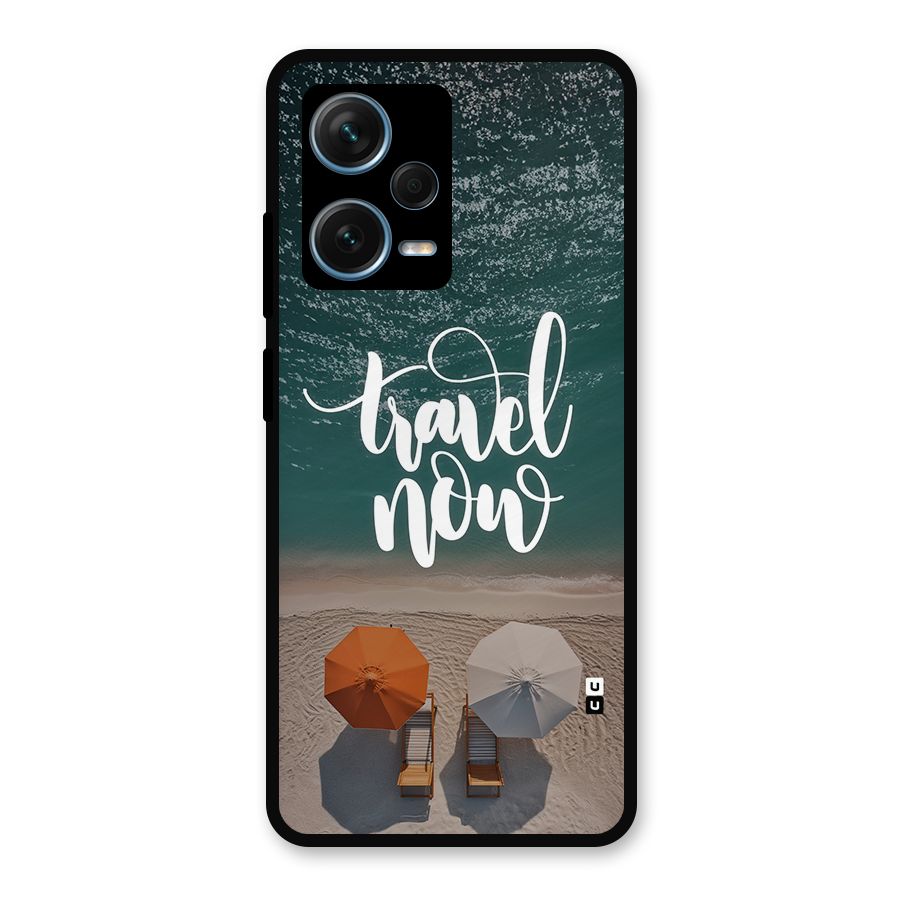Travel Now Metal Back Case for Redmi Note 12 Pro Plus 5G
