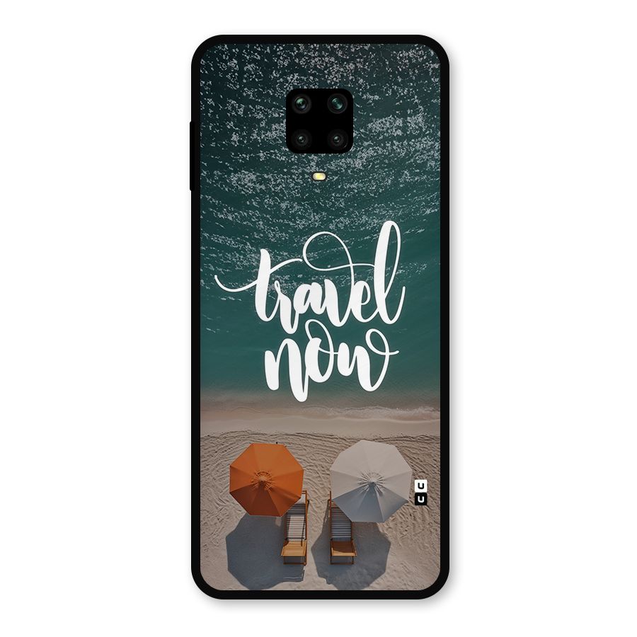 Travel Now Metal Back Case for Redmi Note 9 Pro