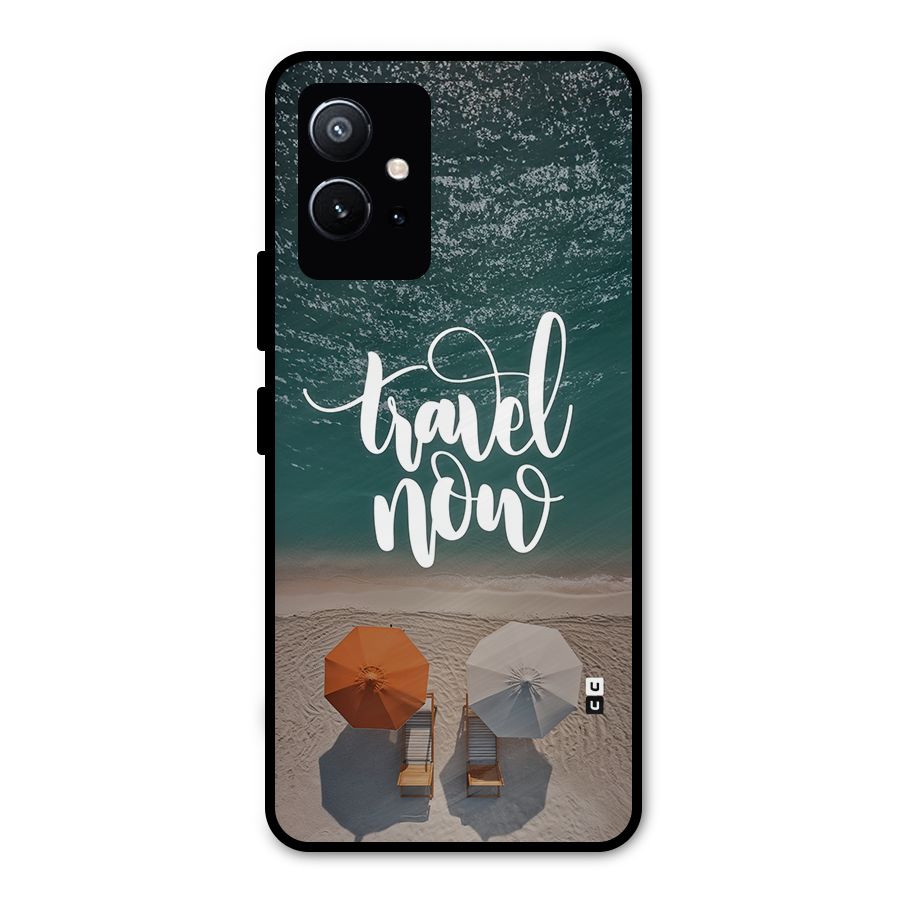 Travel Now Metal Back Case for Vivo T1 5G
