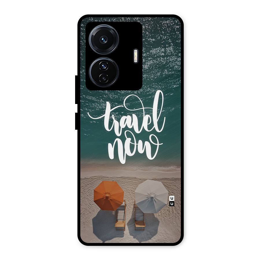 Travel Now Metal Back Case for Vivo T1 Pro