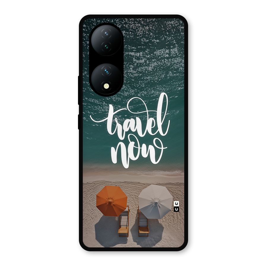 Travel Now Metal Back Case for Vivo T2