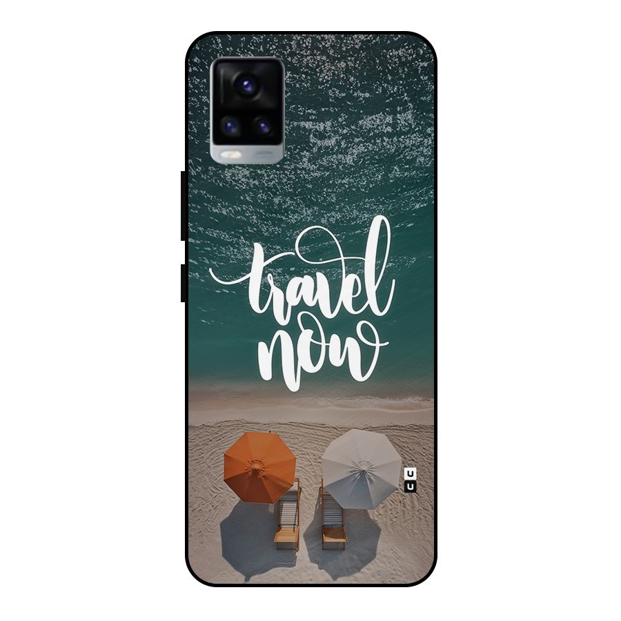 Travel Now Metal Back Case for Vivo V20