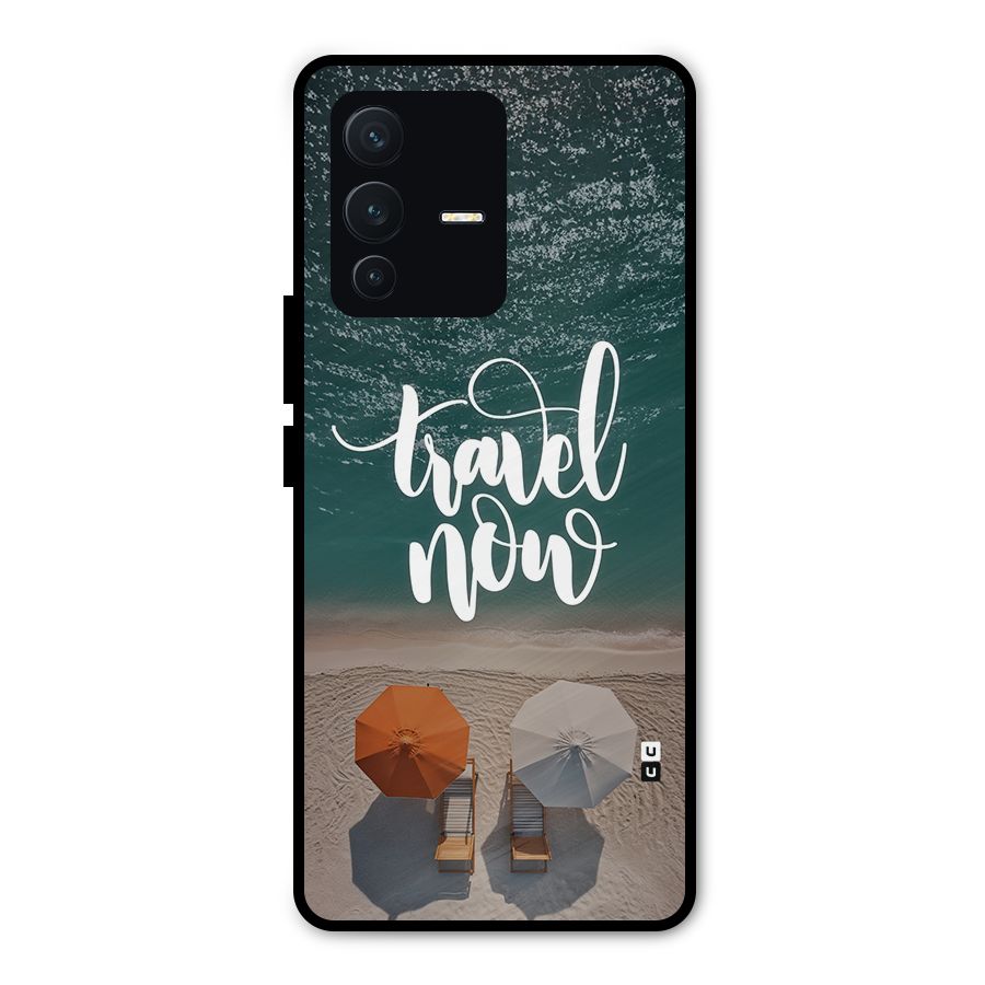 Travel Now Metal Back Case for Vivo V23 Pro