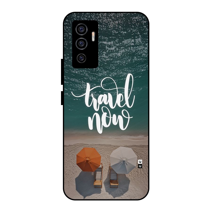 Travel Now Metal Back Case for Vivo V23e
