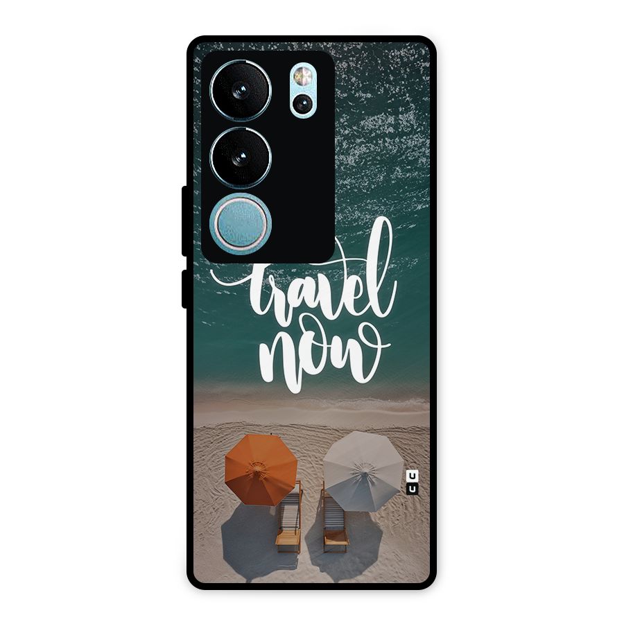 Travel Now Metal Back Case for Vivo V29