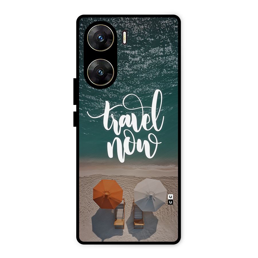 Travel Now Metal Back Case for Vivo V29e