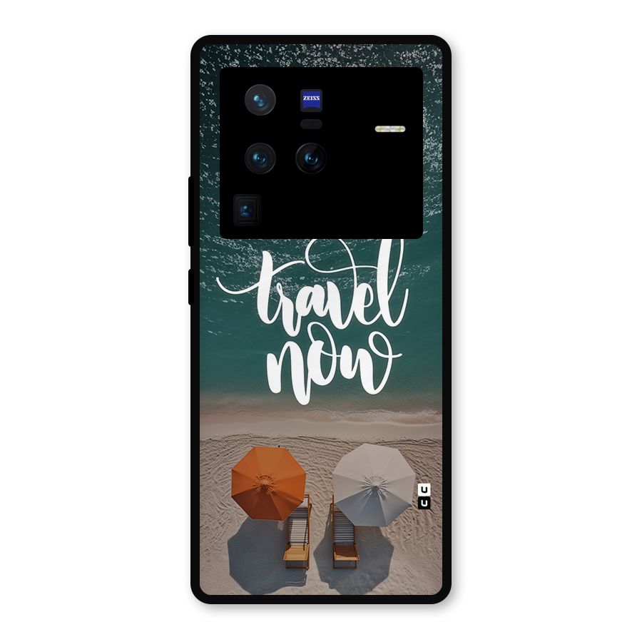 Travel Now Metal Back Case for Vivo X80 Pro