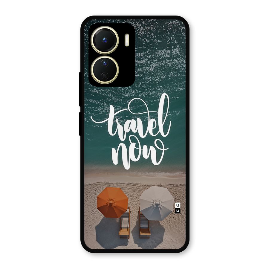 Travel Now Metal Back Case for Vivo Y16
