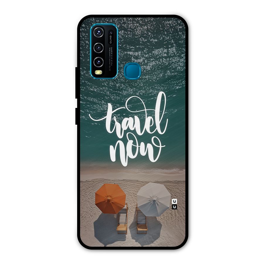 Travel Now Metal Back Case for Vivo Y30