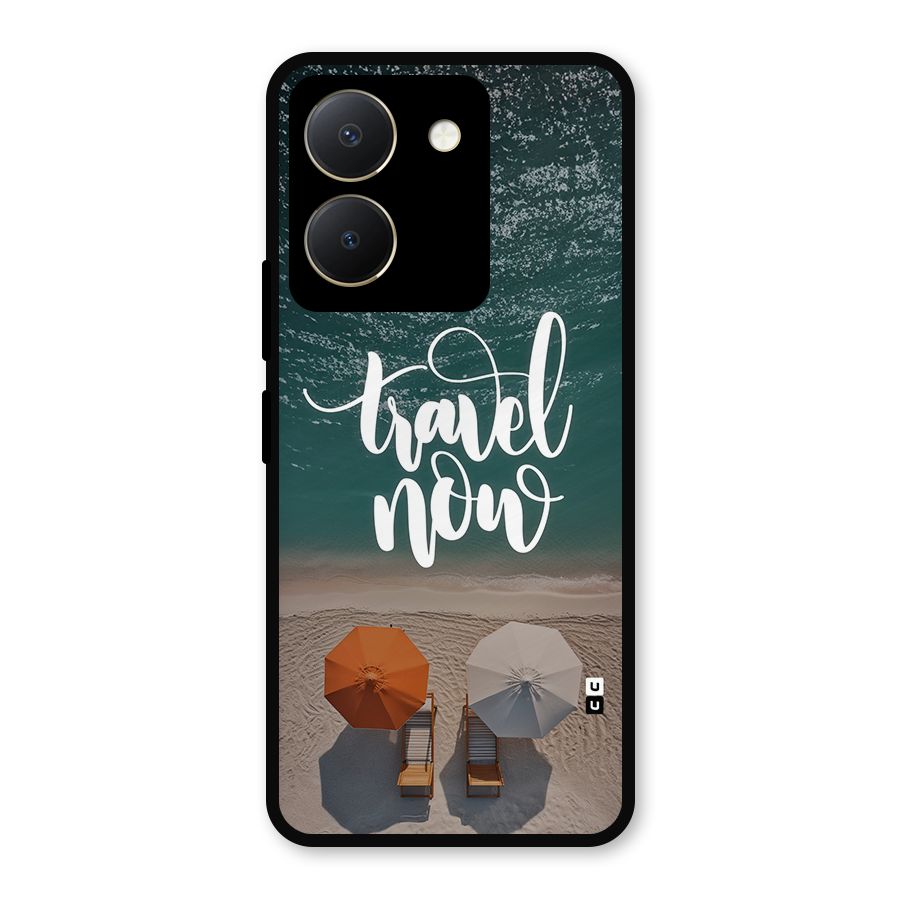 Travel Now Metal Back Case for Vivo Y36
