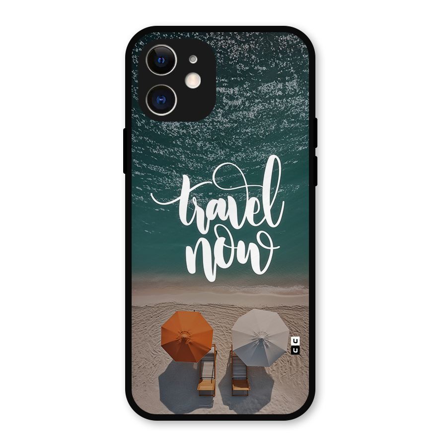 Travel Now Metal Back Case for iPhone 12