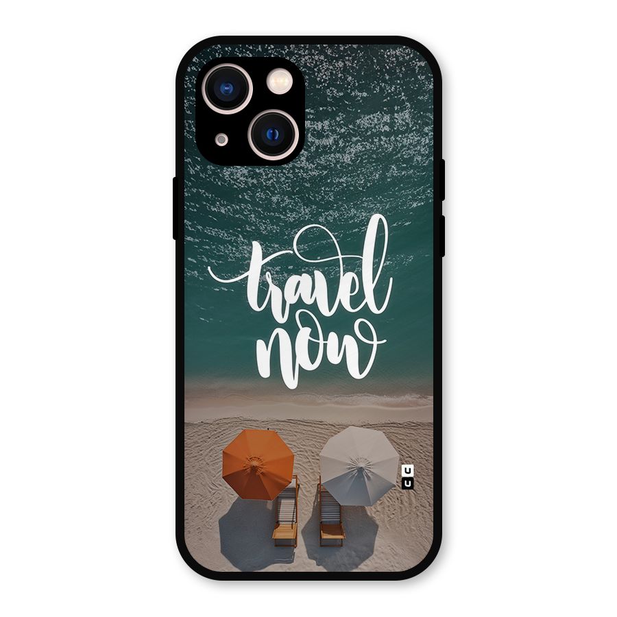 Travel Now Metal Back Case for iPhone 13